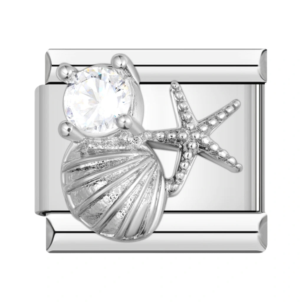 Oyster & Starfish Charm