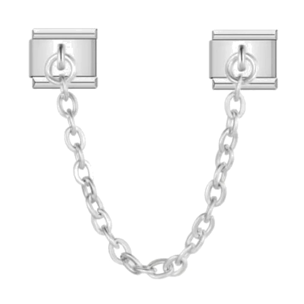 Silver Safety Chain Italian charm