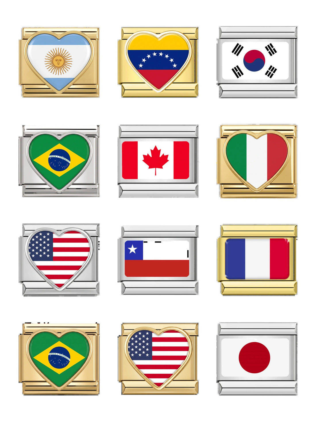 Flag Italian charms - country flags from around the world by CHIARO