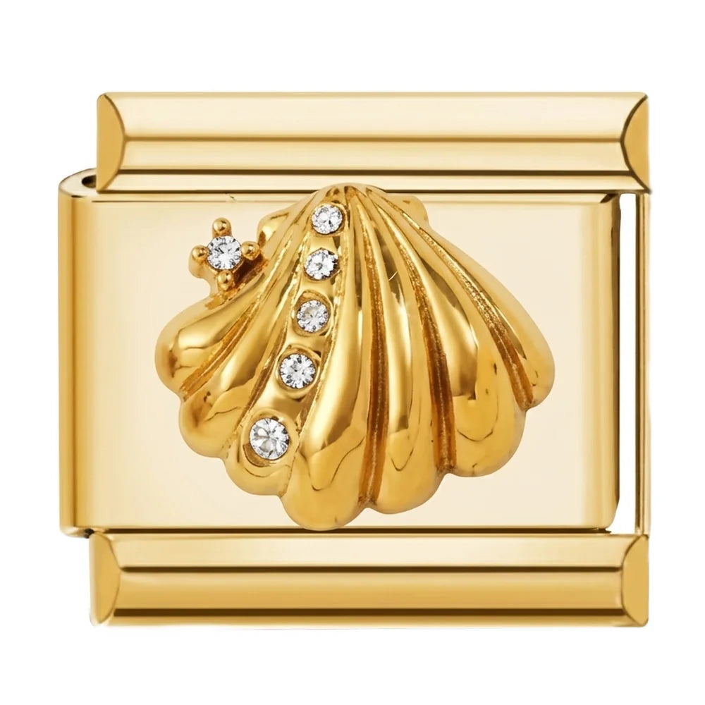 Seashell Charm Gold