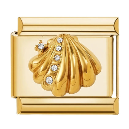 Seashell Charm Gold