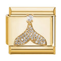 Mermaid Tail Charm Gold