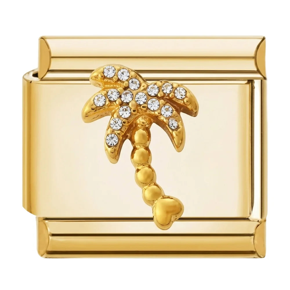 Palm Tree Charm Gold