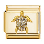 Sea Turtle Charm Gold