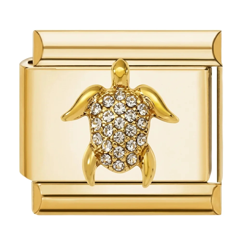 Sea Turtle Charm Gold