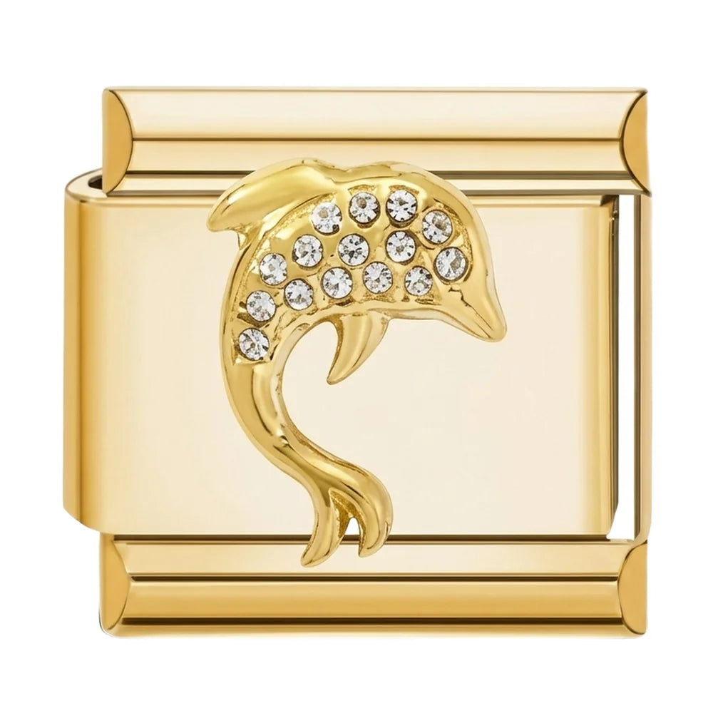 Dolphin Charm Gold