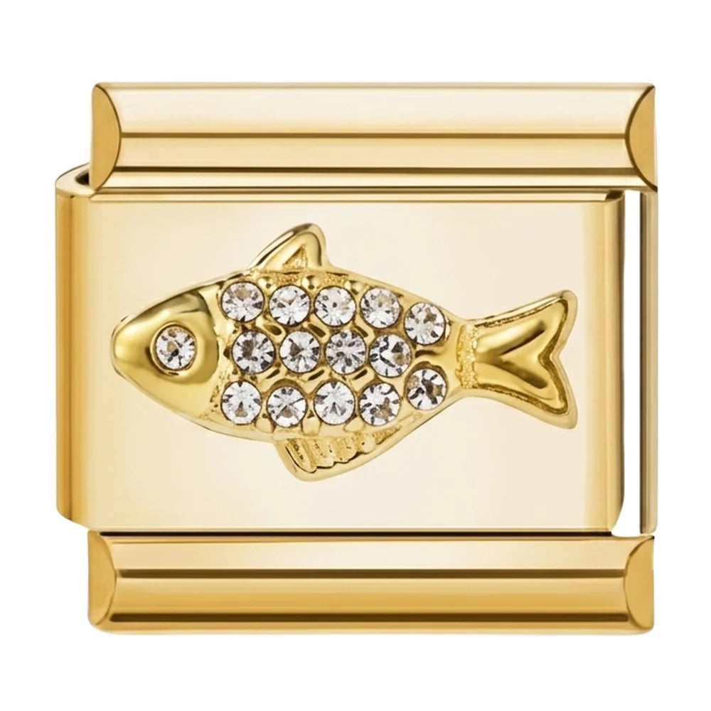Conch Shell Charm Gold