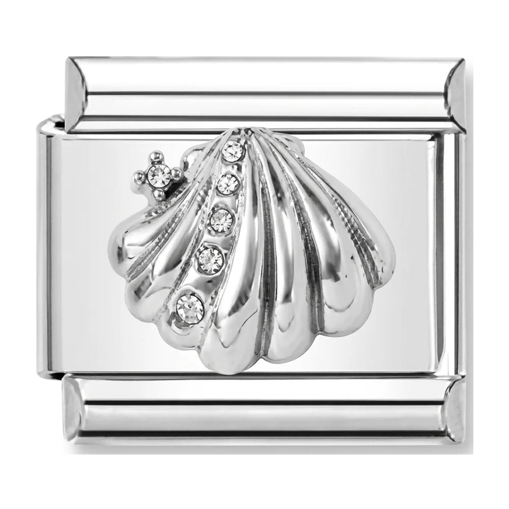 Seashell Charm Silver