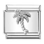 Palm Tree Charm Silver