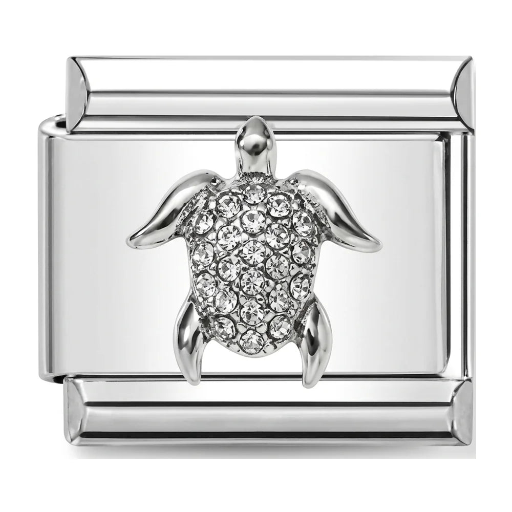 Sea Turtle Charm Silver