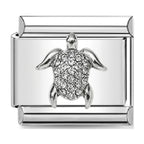 Sea Turtle Charm Silver