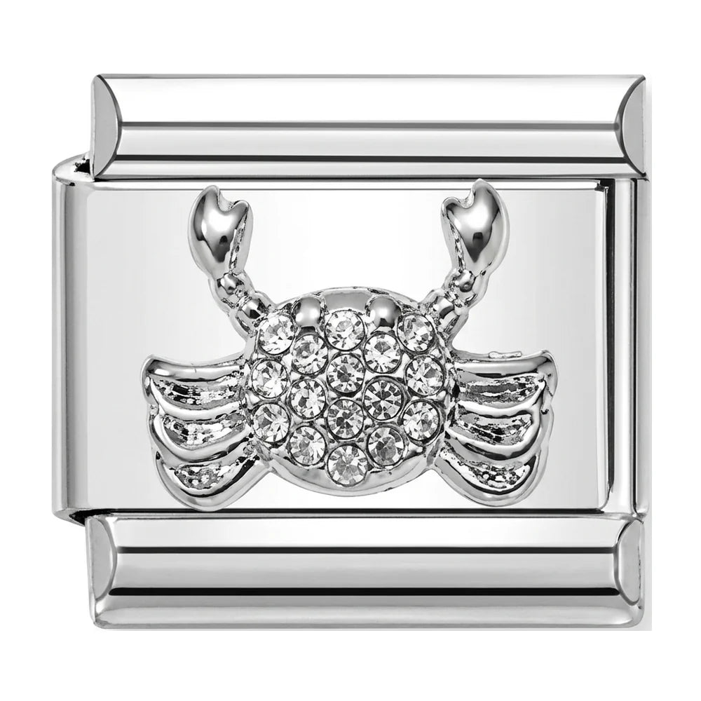 Crab Charm Silver