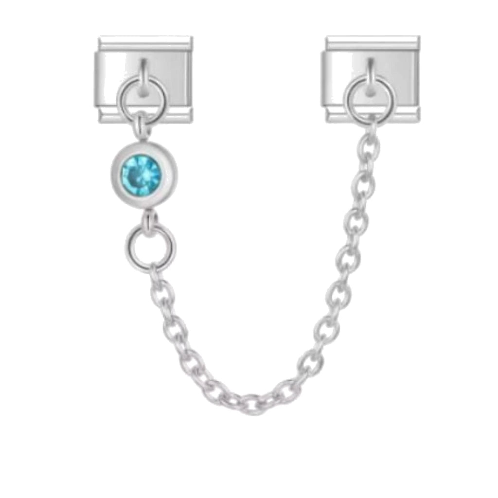 Aqua Drop Chain Italian charm