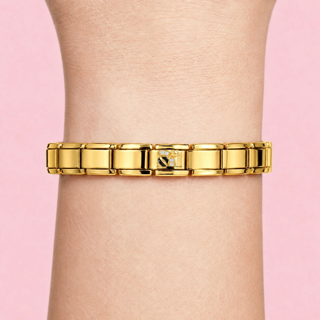 Bee Charm on wrist