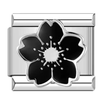 Black Sakura Italian charm