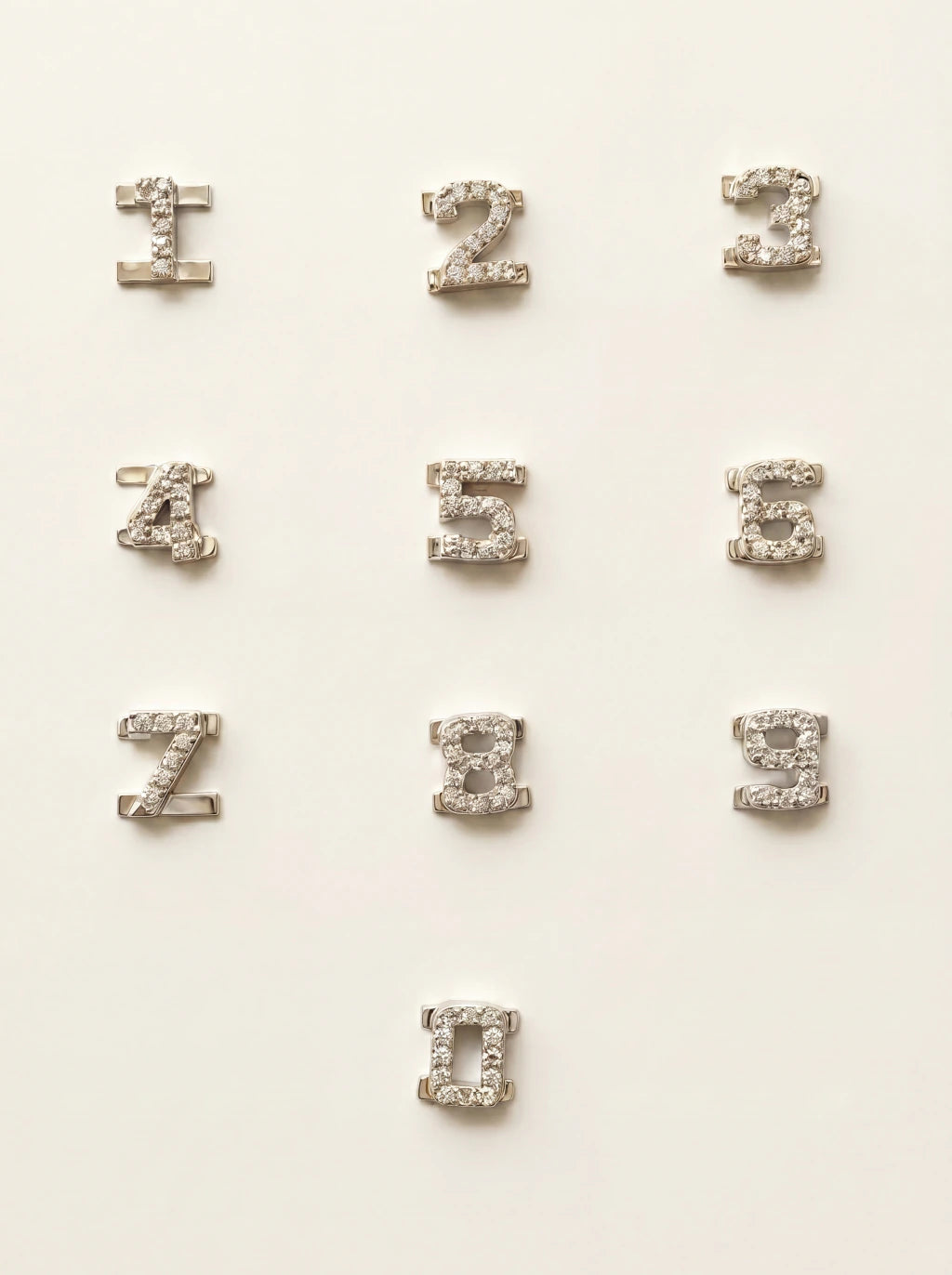 Bangle letters — silver