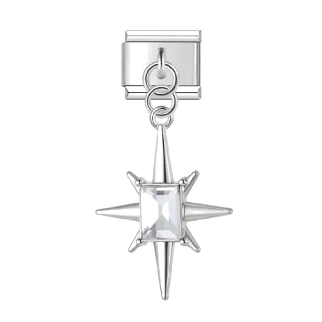 Crystal Starburst Italian charm
