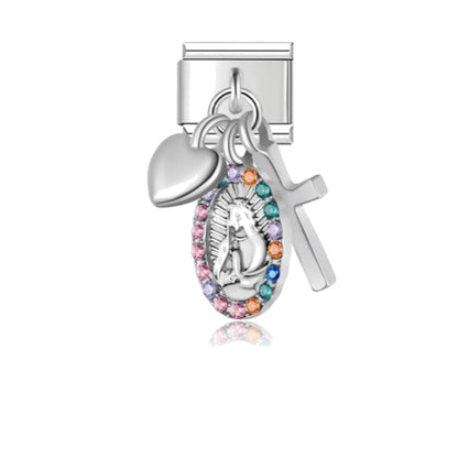 Faith Cluster Italian charm