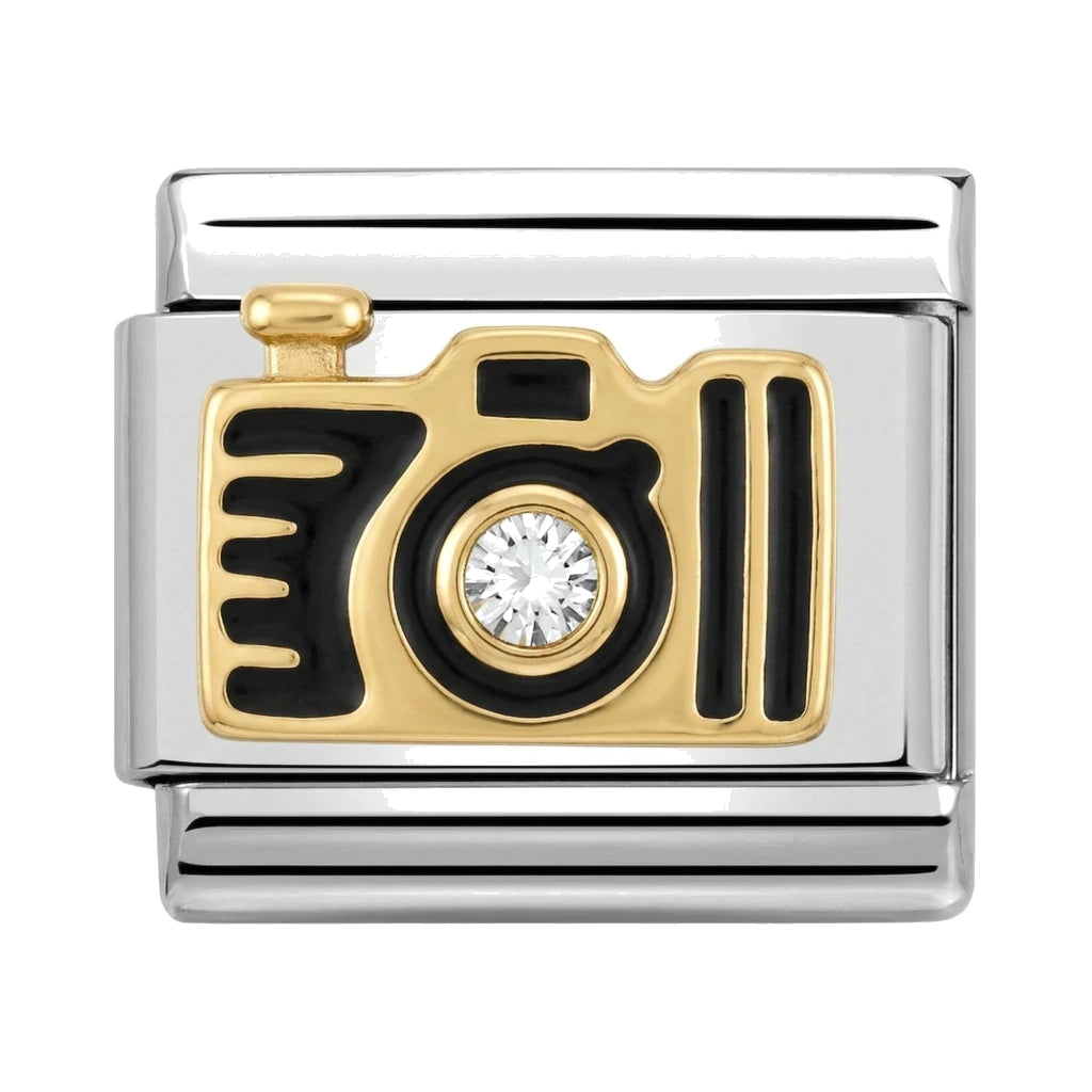 Golden Camera Italian charm