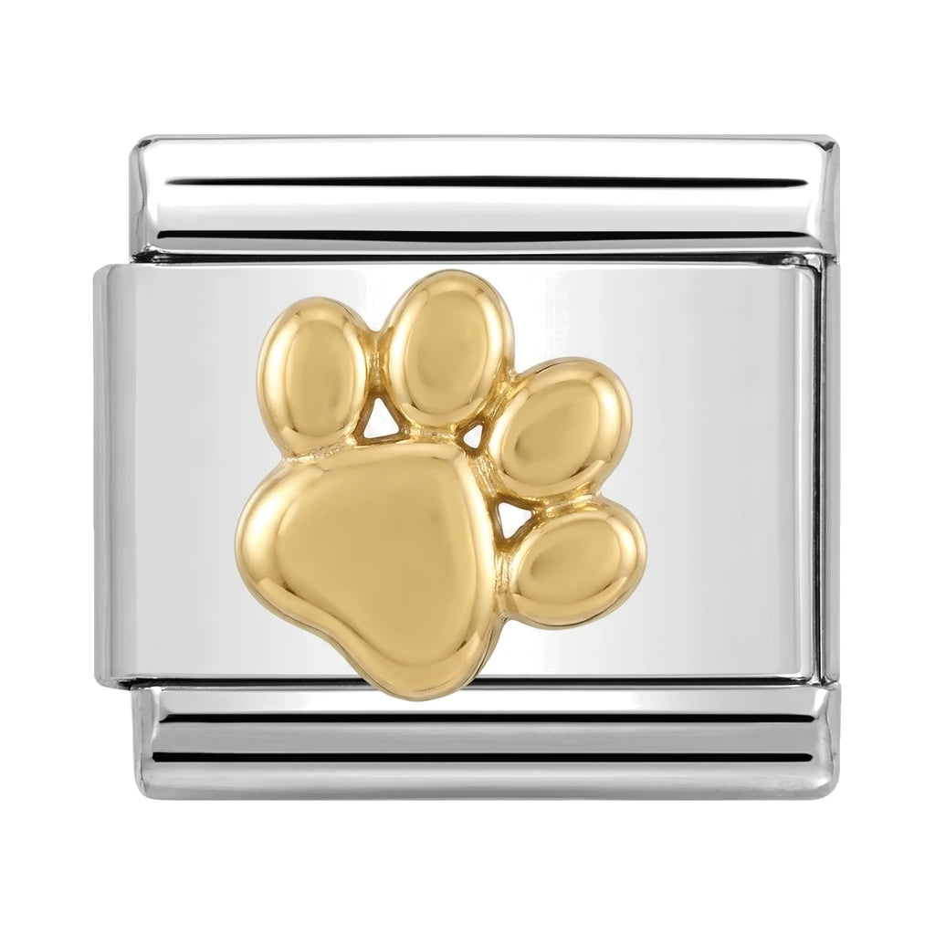 Golden Paw Italian charm