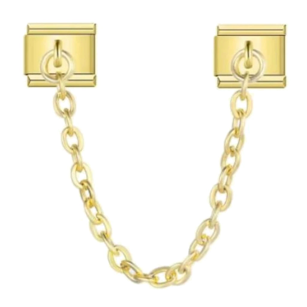 Golden Safety Chain Italian charm