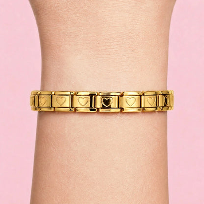 Heart Bracelet [G] on wrist
