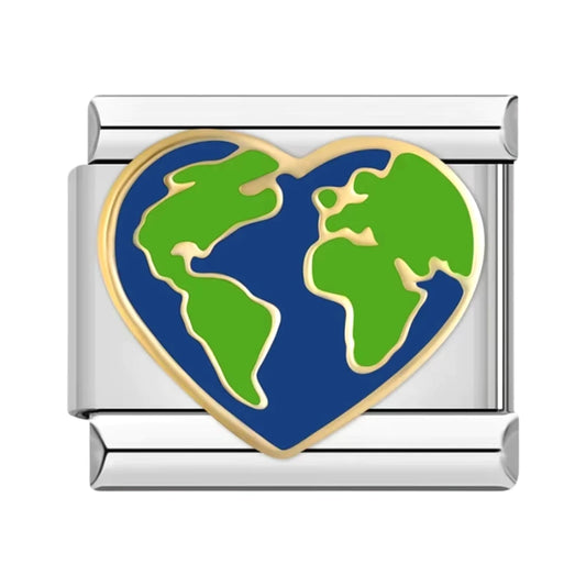 I Love the Planet Charm