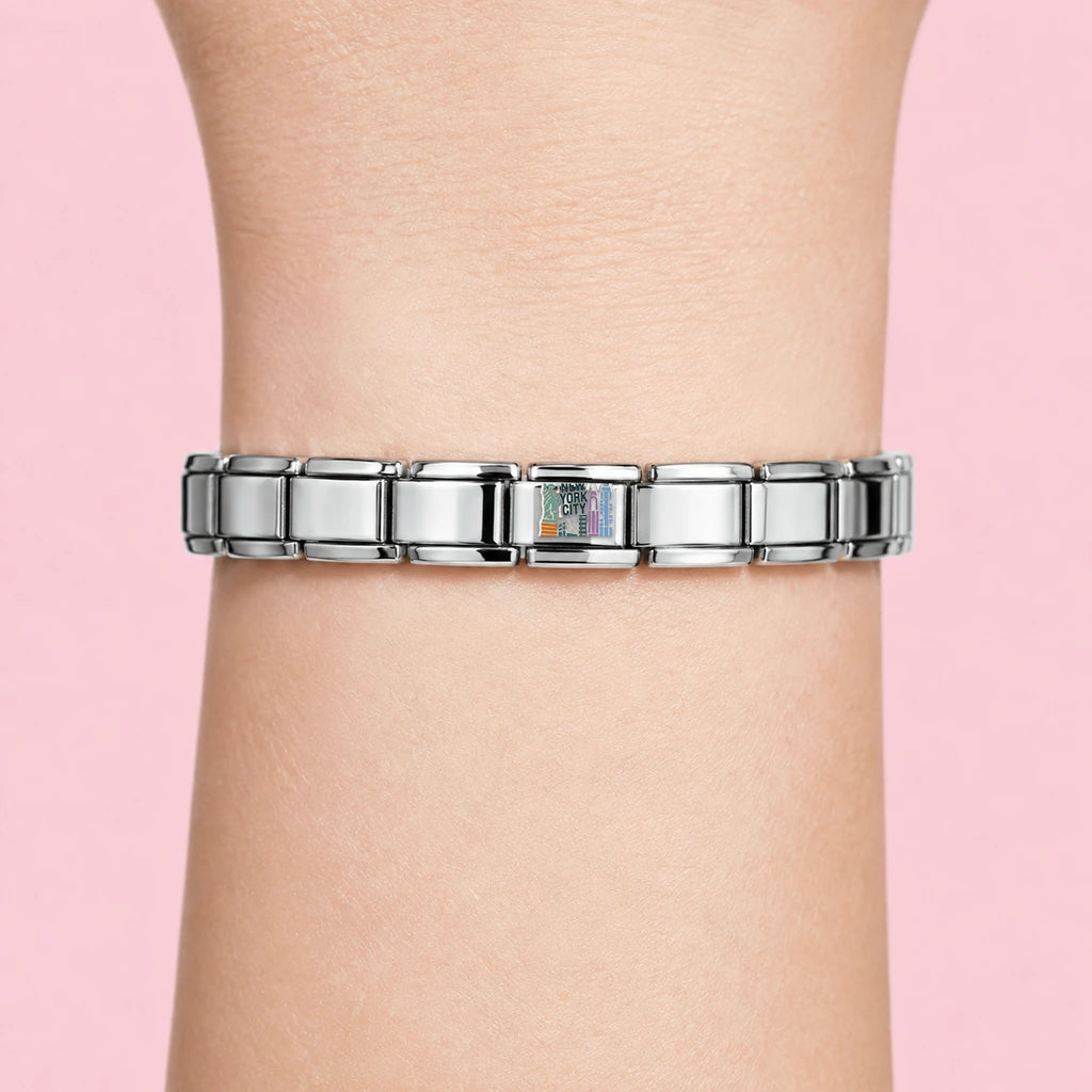 New York City Icons Charm on wrist
