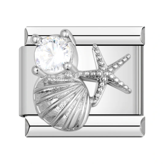 Oyster & Starfish Charm
