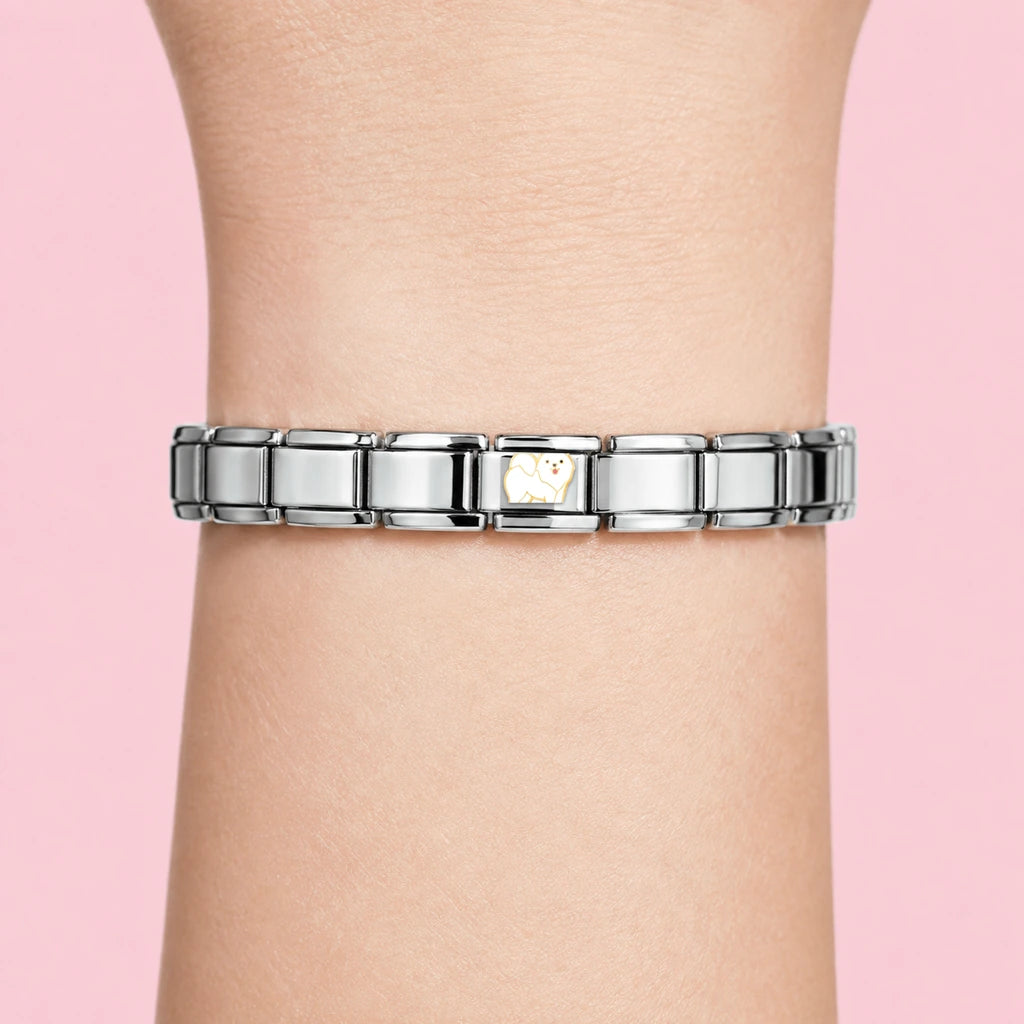 Pomeranian Charm on wrist