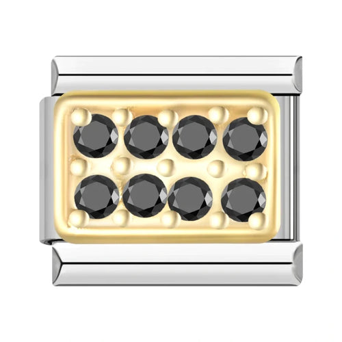 Shine in Black & Gold Charm
