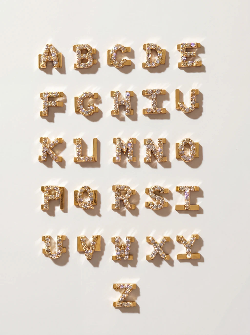 Bangle figures & gems — gold