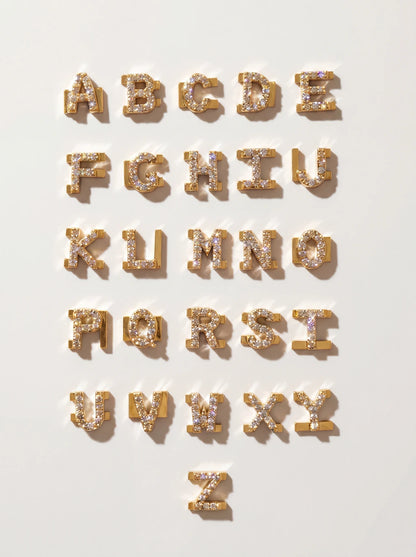 Bangle letters — gold