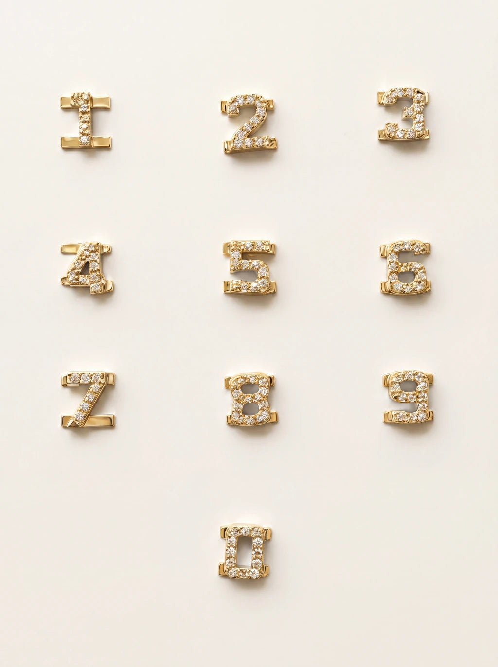 Bangle numbers — silver shine