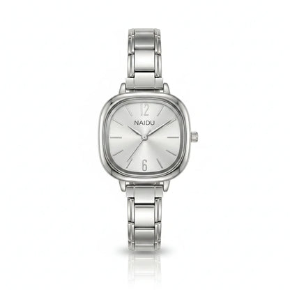 Square Watch — Silver Dial