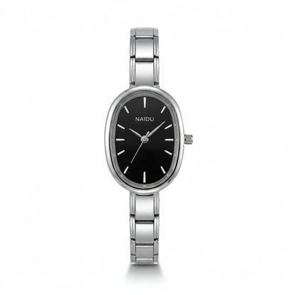 Oval Watch — Black Dial