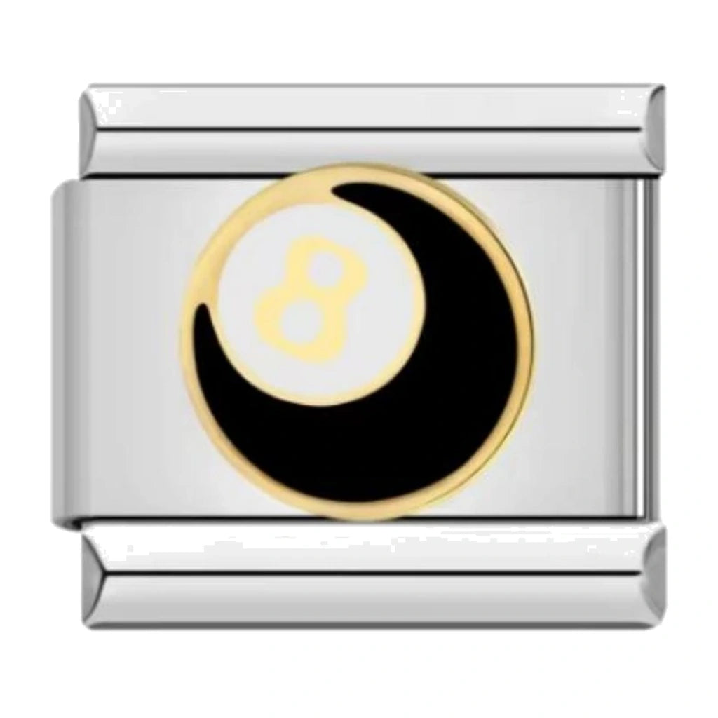Yin Yang Moon Italian charm