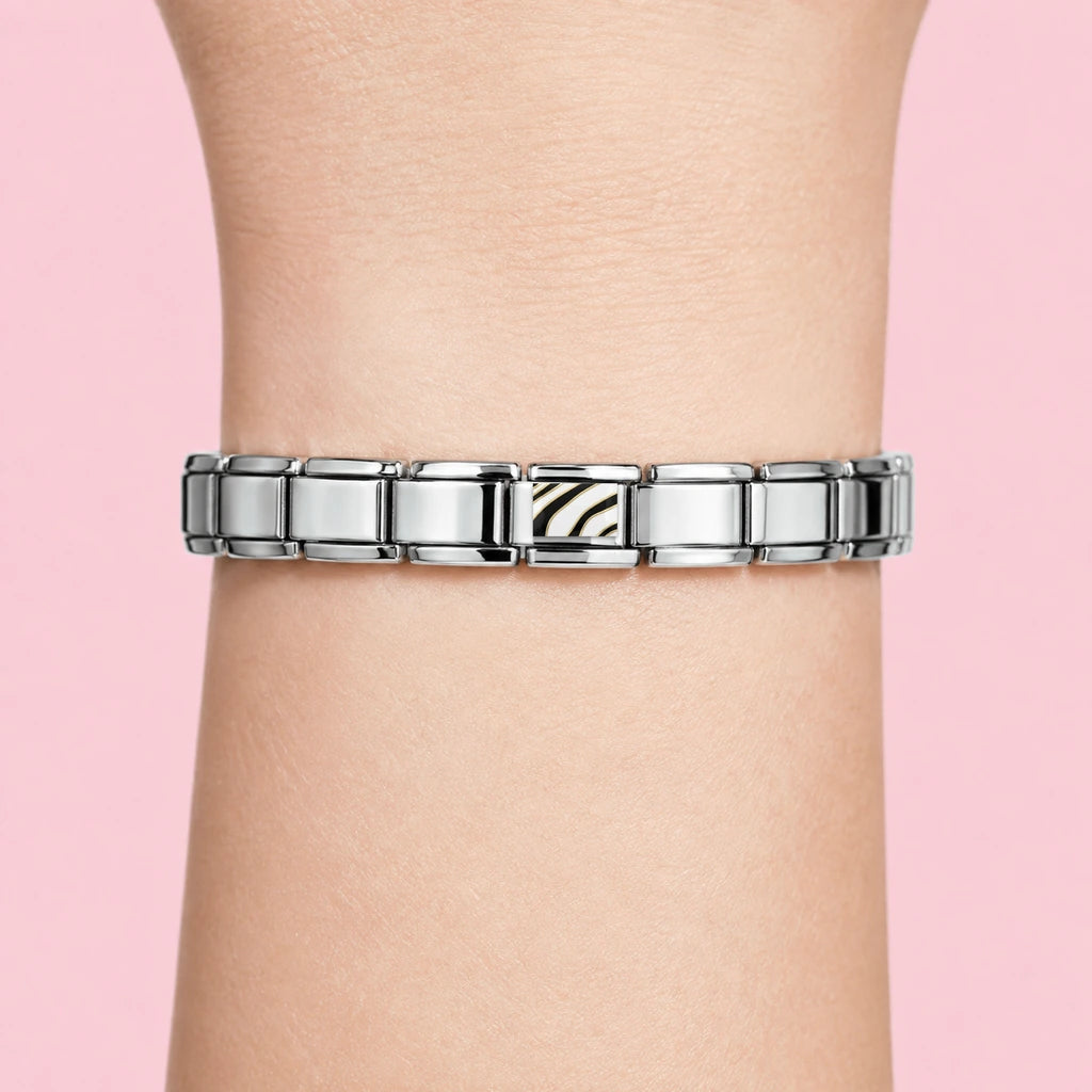 Zebra Charm on wrist